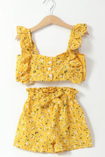 Load image into Gallery viewer, Floral Cami Top And Shorts Set
