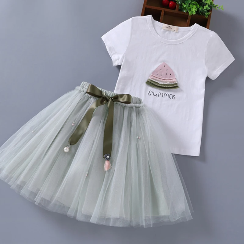 Watermelon T-Shirt And Skirt Set