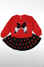 Load image into Gallery viewer, Minnie Sweater And Skirt Set
