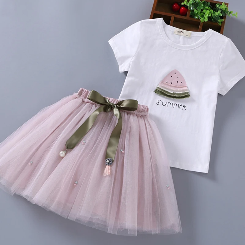 Watermelon T-Shirt And Skirt Set