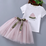 Load image into Gallery viewer, Watermelon T-Shirt And Skirt Set
